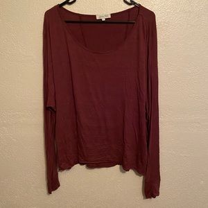 Grace & Lace maroon long sleeve size large